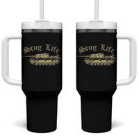 Funny WW2 Tank History Stug Life Tumbler With Handle
