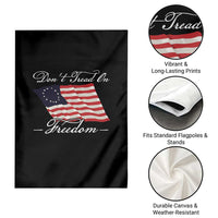 Funny Dont Tread On Freedom Garden Flag Patriotic 4th Of July Vintage Betsy Ross Flag - Wonder Print Shop
