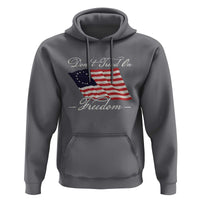 Funny Dont Tread On Freedom Hoodie Patriotic 4th Of July Vintage Betsy Ross Flag - Wonder Print Shop
