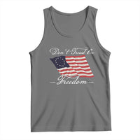 Funny Dont Tread On Freedom Tank Top Patriotic 4th Of July Vintage Betsy Ross Flag - Wonder Print Shop