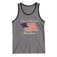 Funny Dont Tread On Freedom Tank Top Patriotic 4th Of July Vintage Betsy Ross Flag - Wonder Print Shop
