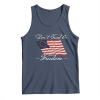 Funny Dont Tread On Freedom Tank Top Patriotic 4th Of July Vintage Betsy Ross Flag - Wonder Print Shop