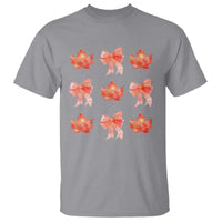 Happy Canada Day T Shirt Coquette Orange Bows Maple Leaf - Wonder Print Shop
