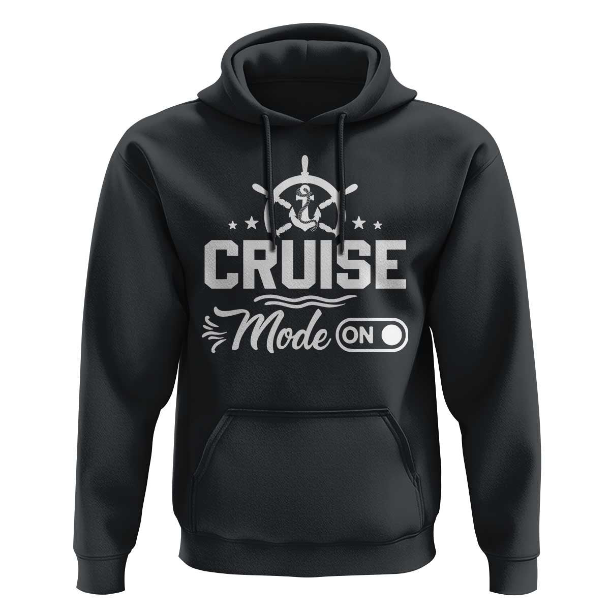 Funny Cruise Mode On Hoodie Summer Vacation Family Matching Vintage Anchor - Wonder Print Shop