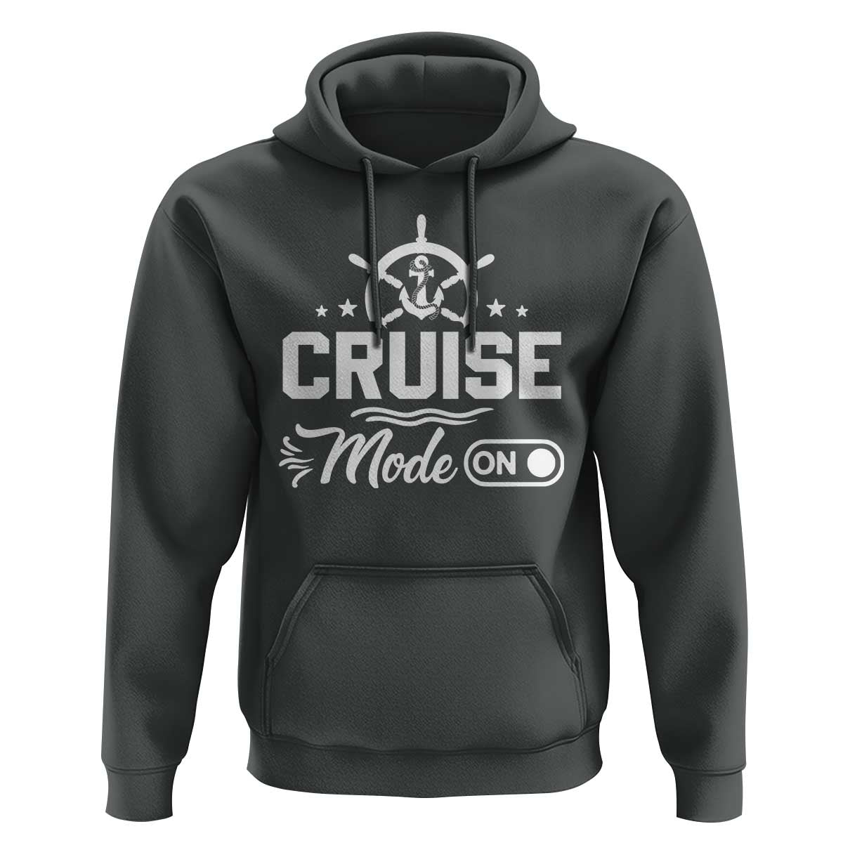 Funny Cruise Mode On Hoodie Summer Vacation Family Matching Vintage Anchor - Wonder Print Shop