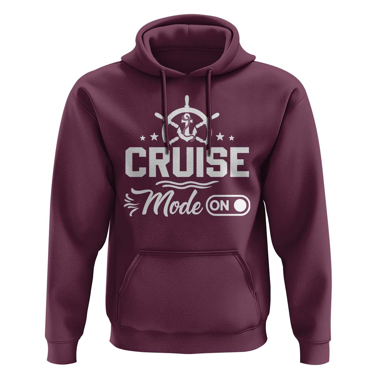 Funny Cruise Mode On Hoodie Summer Vacation Family Matching Vintage Anchor - Wonder Print Shop
