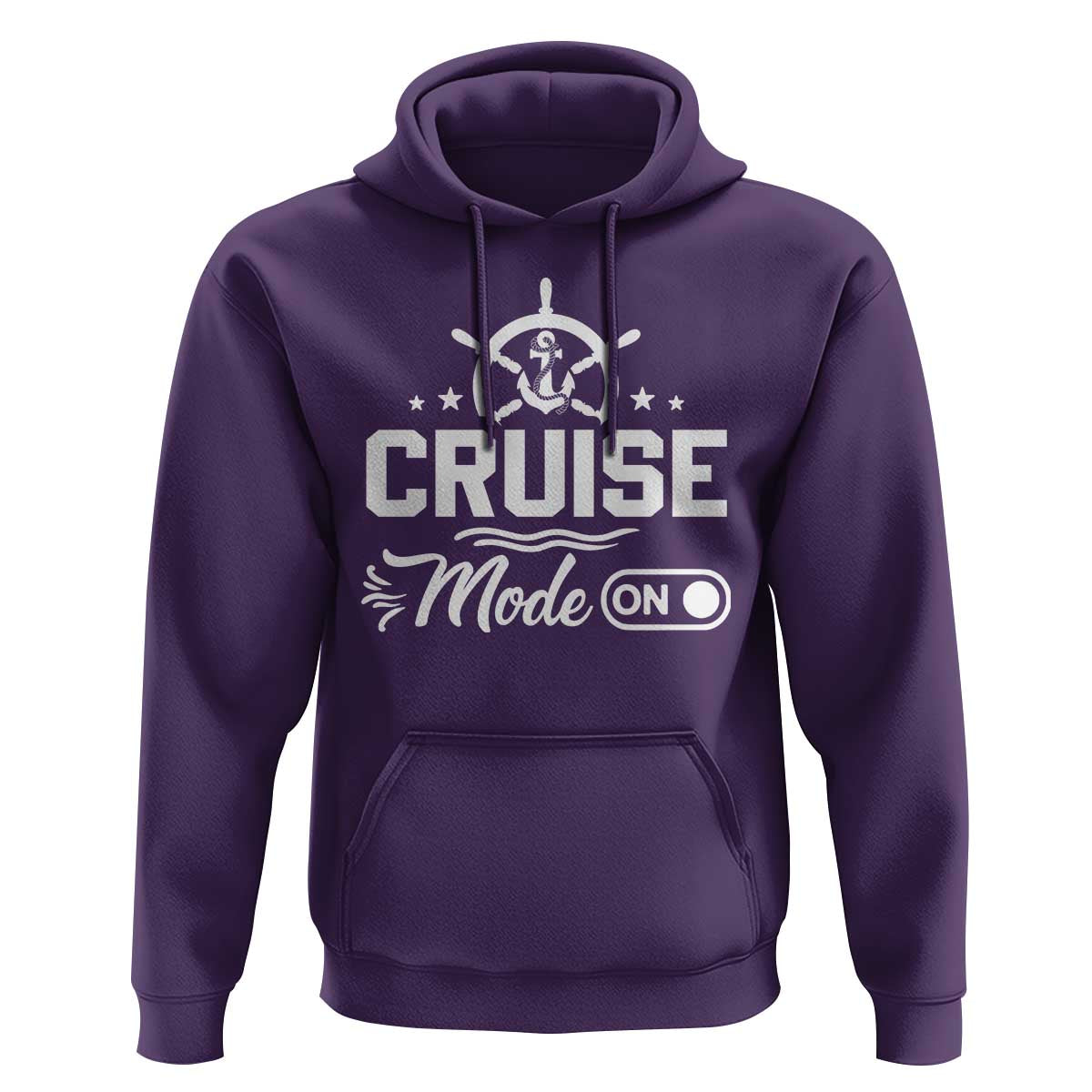 Funny Cruise Mode On Hoodie Summer Vacation Family Matching Vintage Anchor - Wonder Print Shop