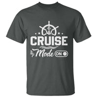 Funny Cruise Mode On T Shirt Summer Vacation Family Matching Vintage Anchor - Wonder Print Shop