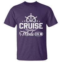 Funny Cruise Mode On T Shirt Summer Vacation Family Matching Vintage Anchor - Wonder Print Shop