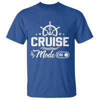 Funny Cruise Mode On T Shirt Summer Vacation Family Matching Vintage Anchor - Wonder Print Shop