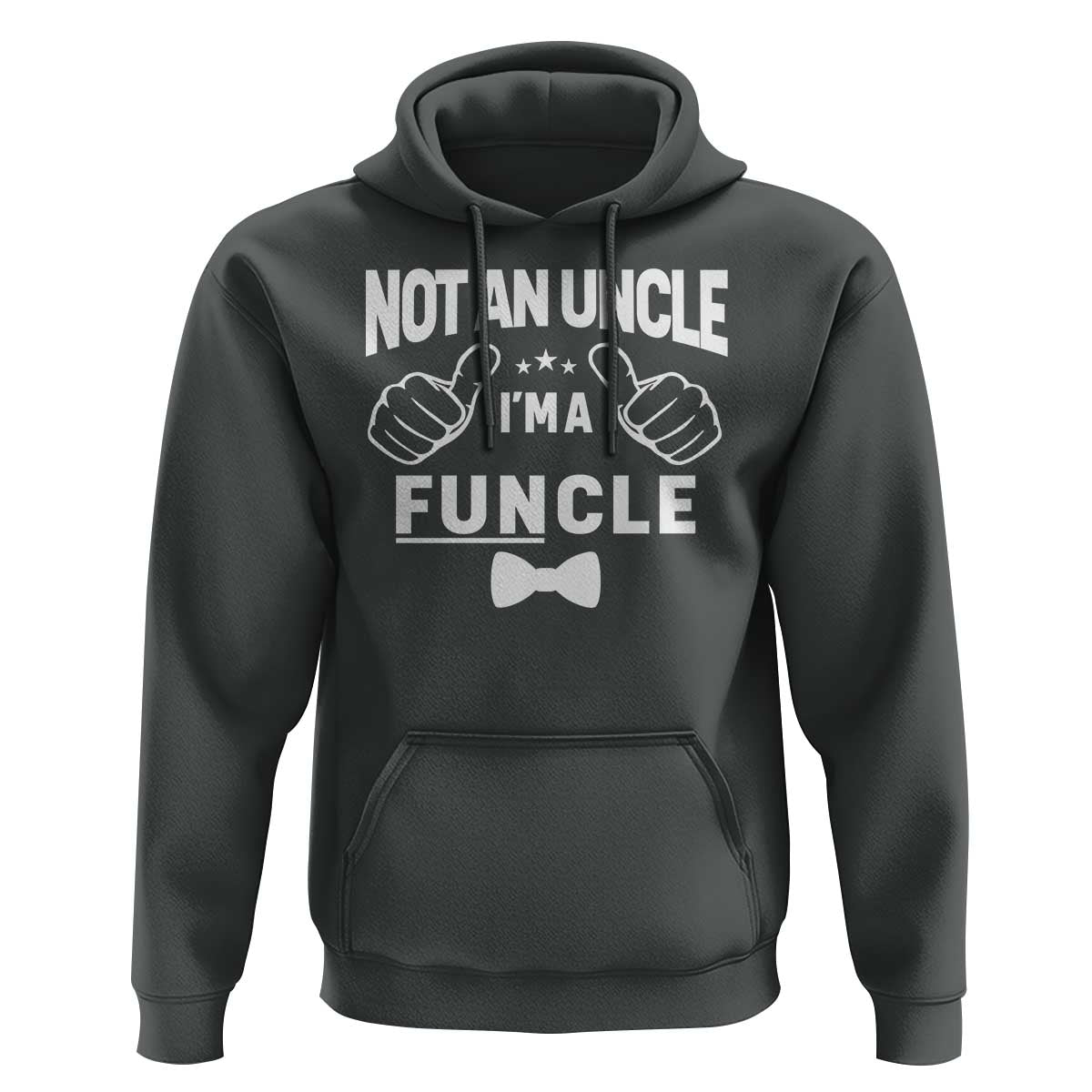 Funny Not An Uncle I'm A Funcle Hoodie Vintage Ribbon Star - Wonder Print Shop