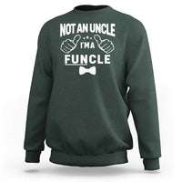 Funny Not An Uncle I'm A Funcle Sweatshirt Vintage Ribbon Star - Wonder Print Shop