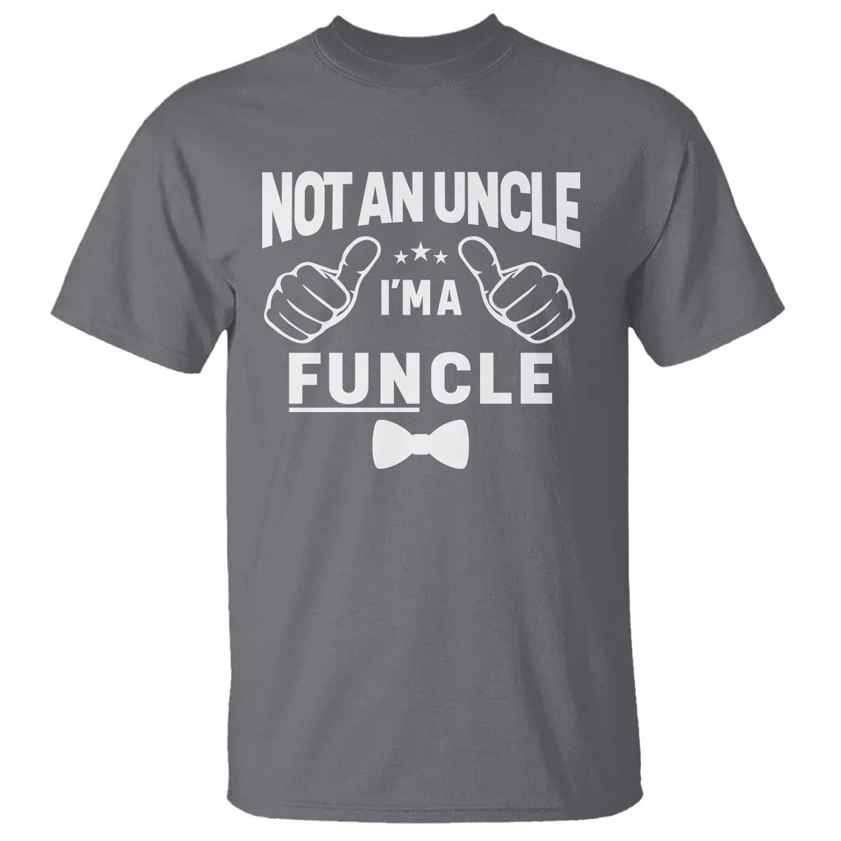 Funny Not An Uncle I'm A Funcle T Shirt Vintage Ribbon Star - Wonder Print Shop