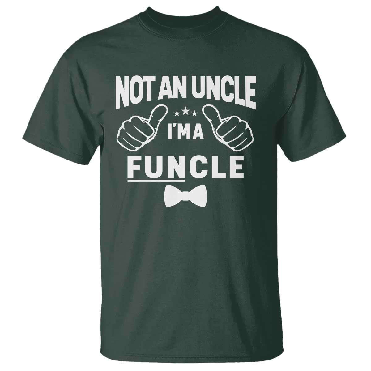 Funny Not An Uncle I'm A Funcle T Shirt Vintage Ribbon Star - Wonder Print Shop