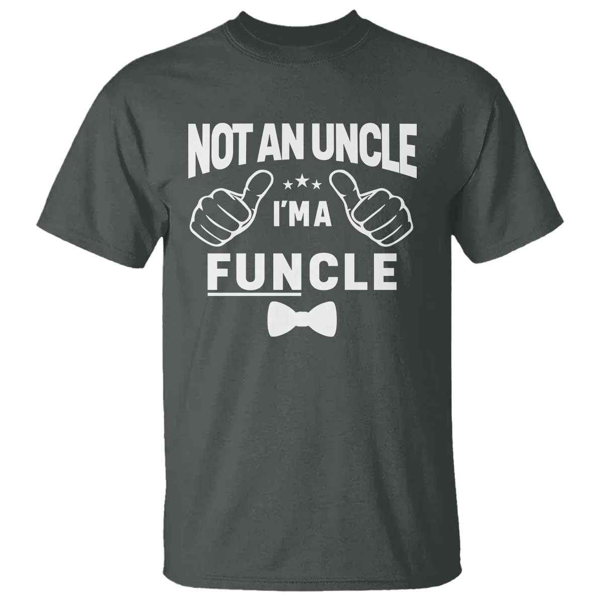 Funny Not An Uncle I'm A Funcle T Shirt Vintage Ribbon Star - Wonder Print Shop