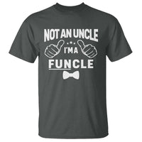 Funny Not An Uncle I'm A Funcle T Shirt Vintage Ribbon Star - Wonder Print Shop