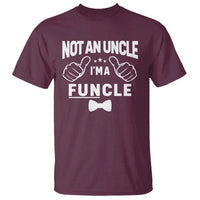 Funny Not An Uncle I'm A Funcle T Shirt Vintage Ribbon Star - Wonder Print Shop