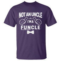 Funny Not An Uncle I'm A Funcle T Shirt Vintage Ribbon Star - Wonder Print Shop