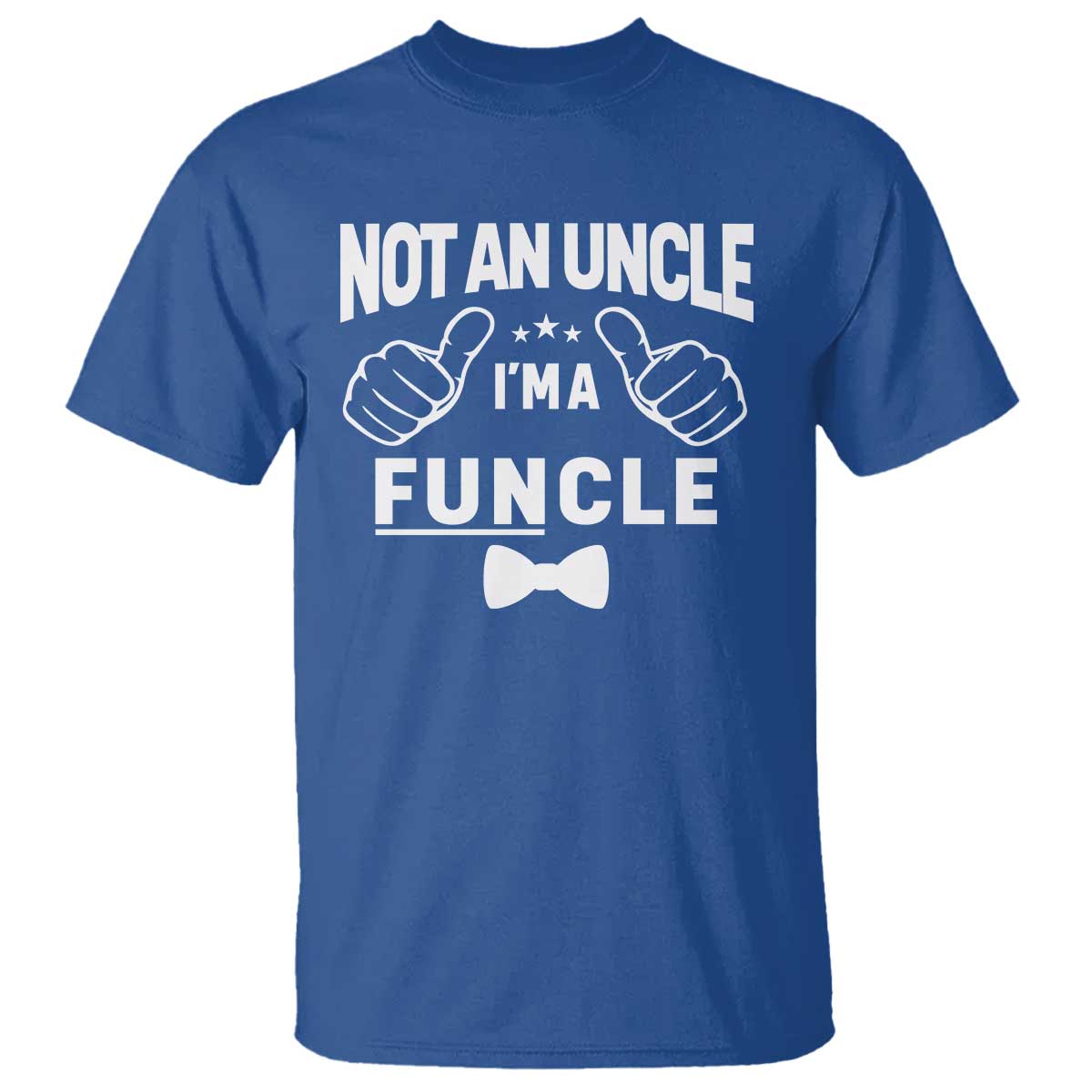 Funny Not An Uncle I'm A Funcle T Shirt Vintage Ribbon Star - Wonder Print Shop