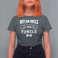 Funny Not An Uncle I'm A Funcle T Shirt For Women Vintage Ribbon Star - Wonder Print Shop