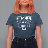 Funny Not An Uncle I'm A Funcle T Shirt For Women Vintage Ribbon Star - Wonder Print Shop