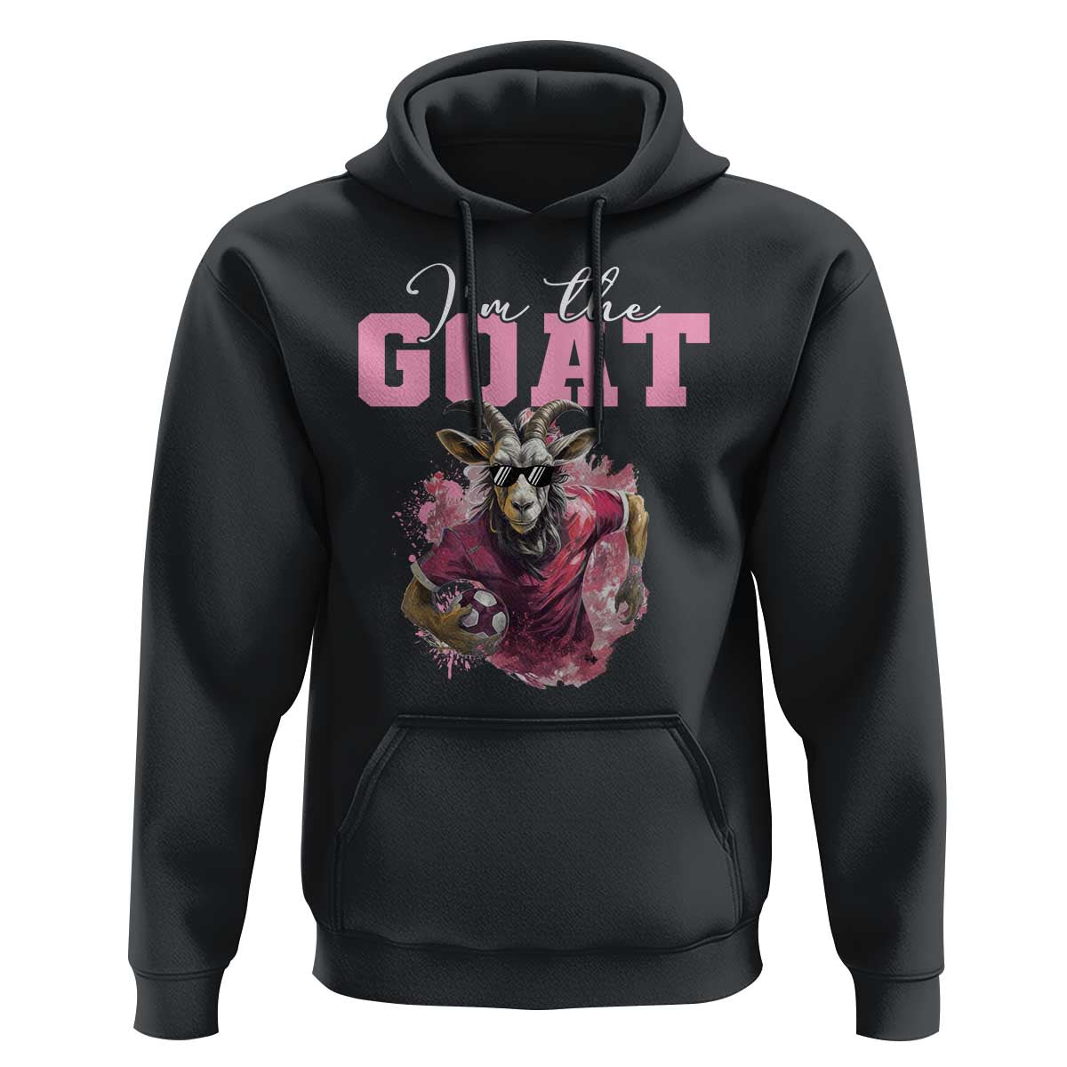 Funny Soccer Hoodie I'm The Goat Football Player - Wonder Print Shop
