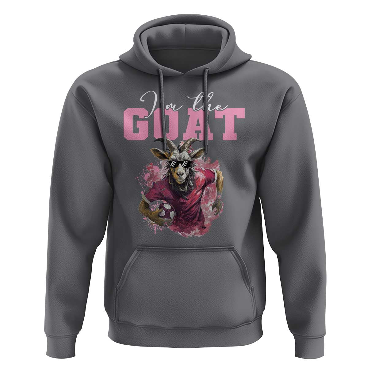 Funny Soccer Hoodie I'm The Goat Football Player - Wonder Print Shop
