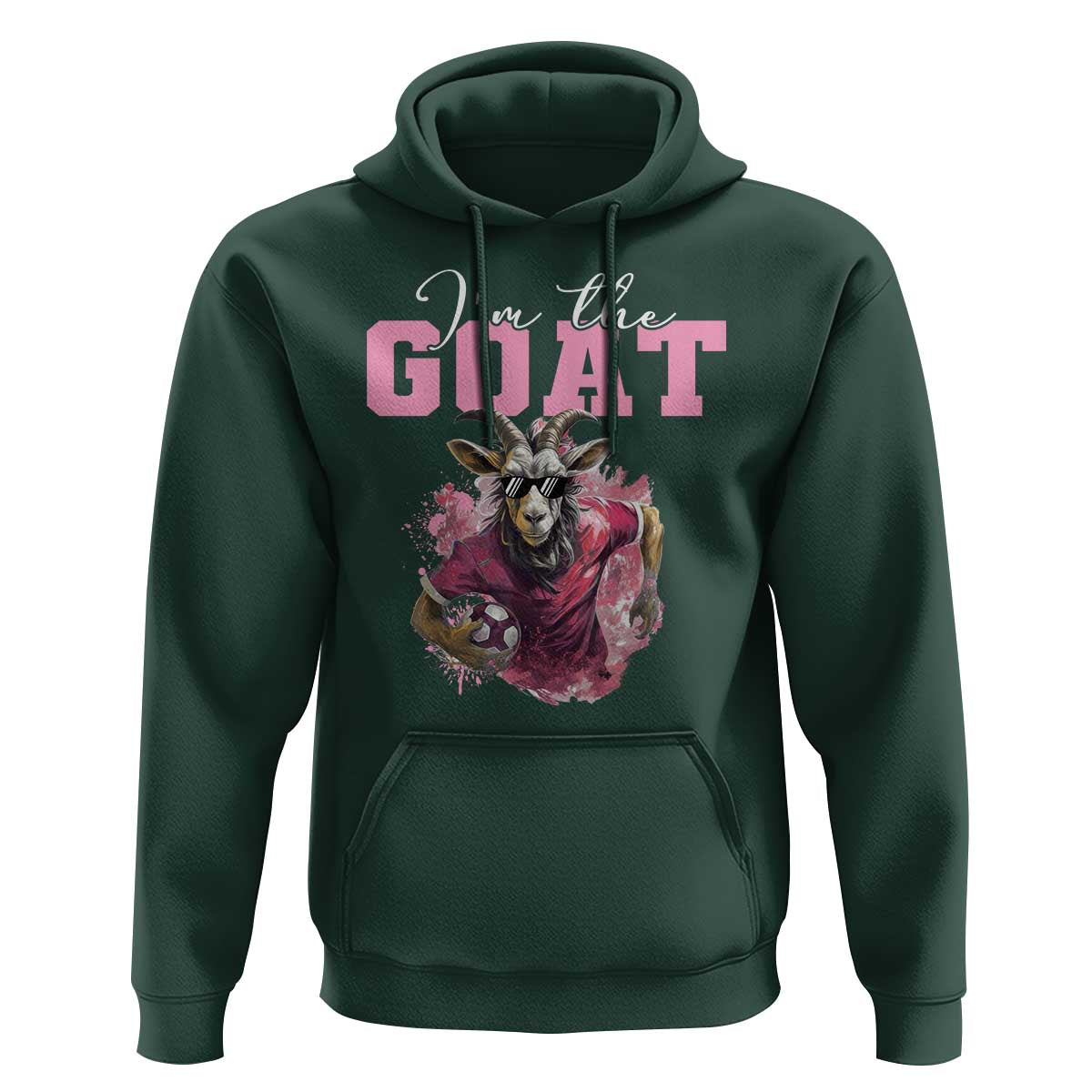 Funny Soccer Hoodie I'm The Goat Football Player - Wonder Print Shop