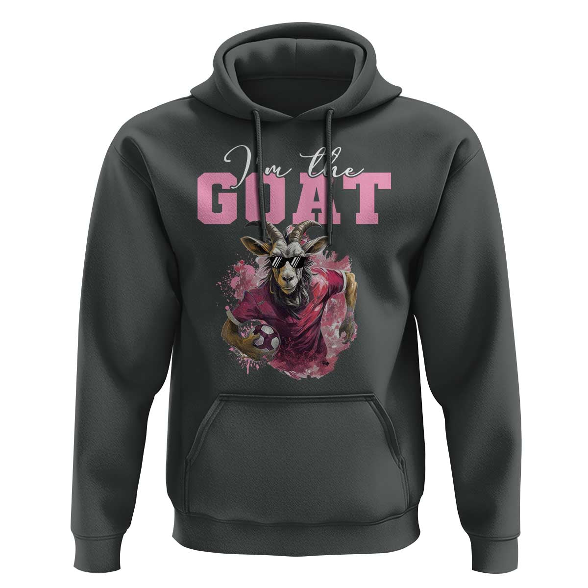 Funny Soccer Hoodie I'm The Goat Football Player - Wonder Print Shop