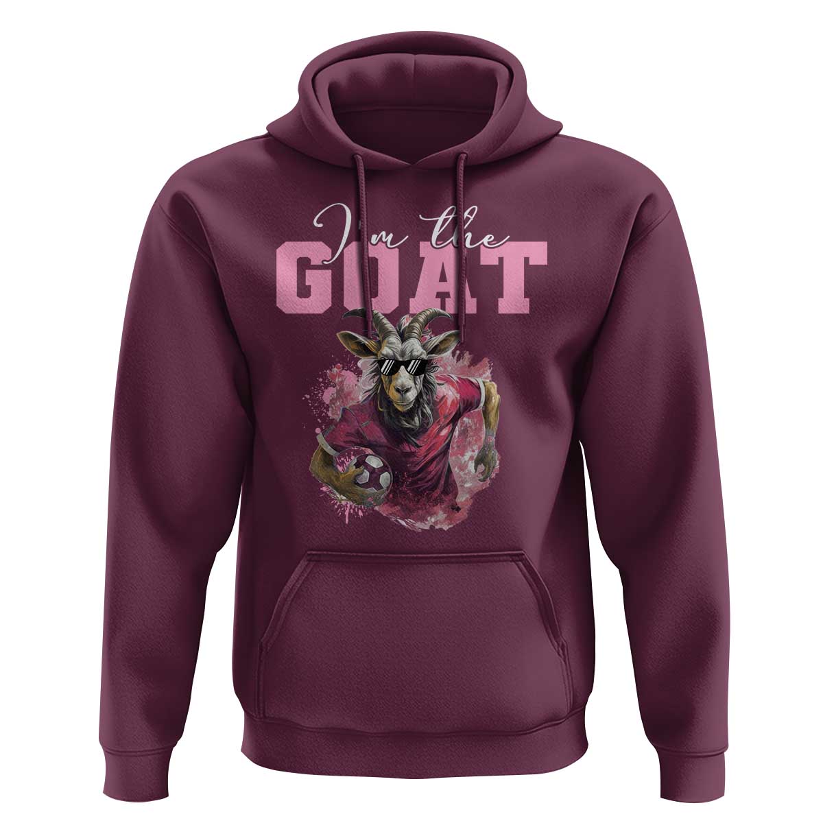 Funny Soccer Hoodie I'm The Goat Football Player - Wonder Print Shop