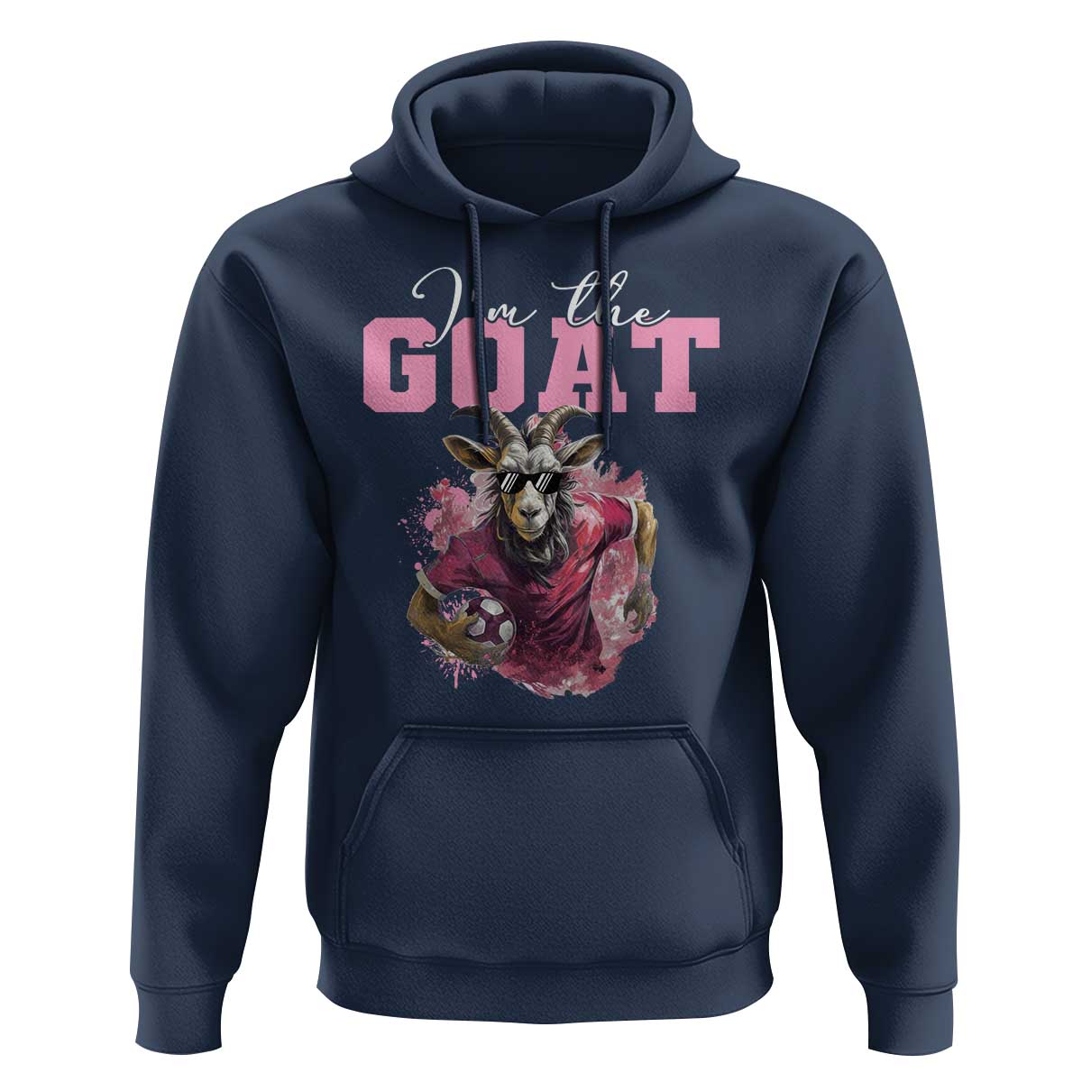 Funny Soccer Hoodie I'm The Goat Football Player - Wonder Print Shop