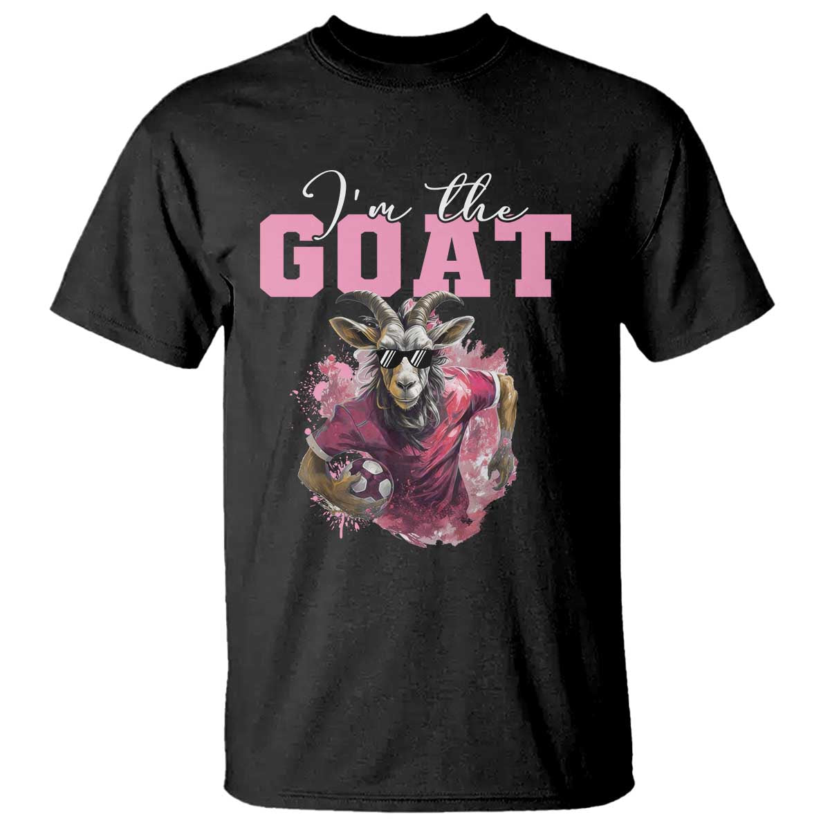 Funny Soccer T Shirt I'm The Goat Football Player - Wonder Print Shop