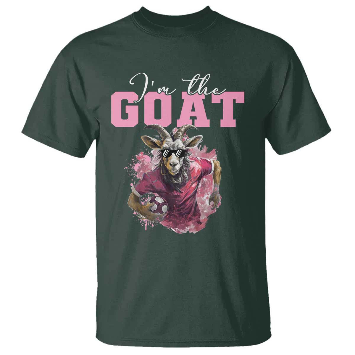 Funny Soccer T Shirt I'm The Goat Football Player - Wonder Print Shop