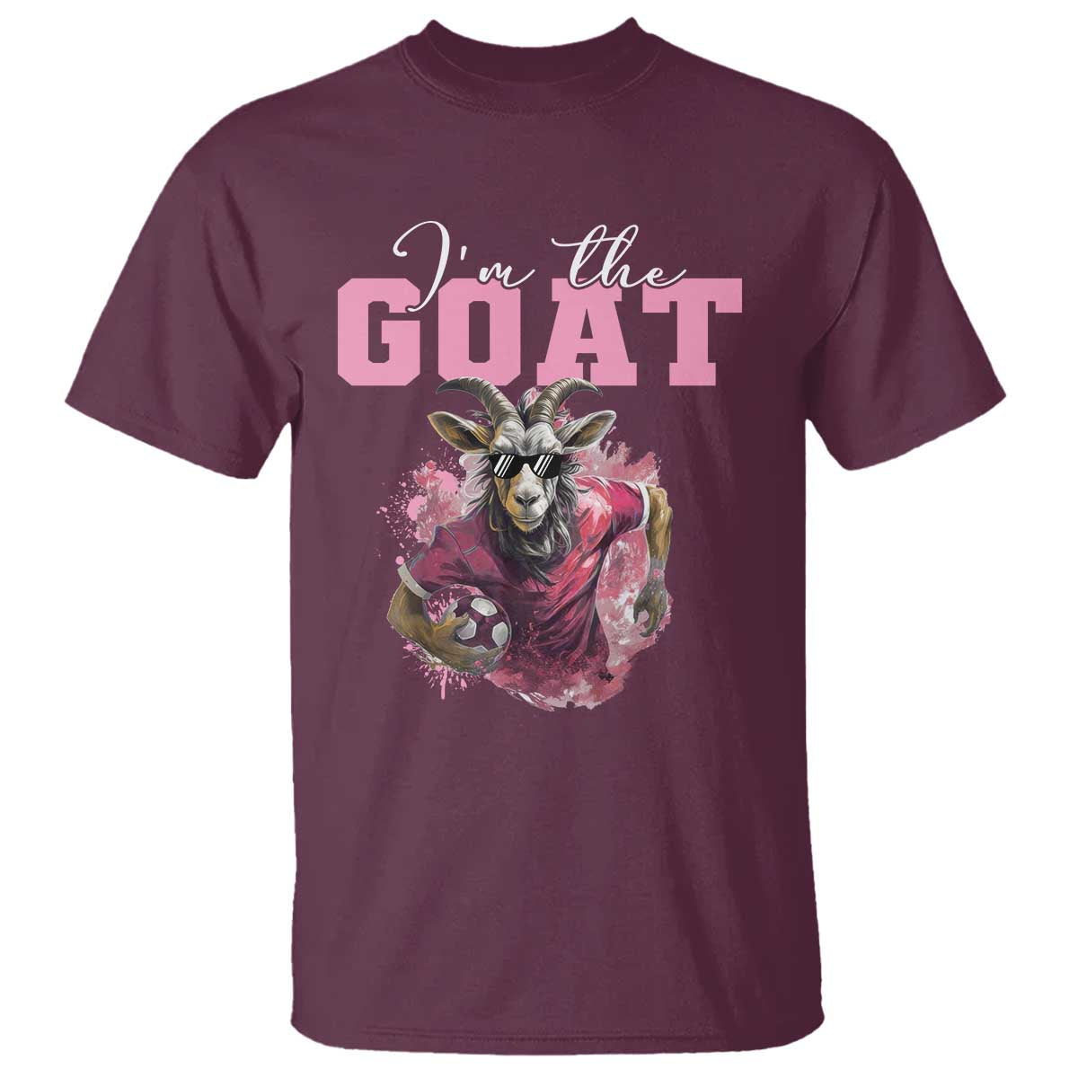 Funny Soccer T Shirt I'm The Goat Football Player - Wonder Print Shop