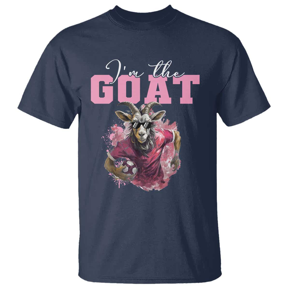 Funny Soccer T Shirt I'm The Goat Football Player - Wonder Print Shop