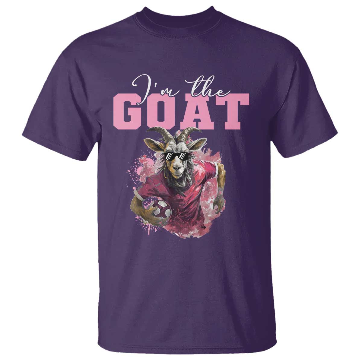 Funny Soccer T Shirt I'm The Goat Football Player - Wonder Print Shop
