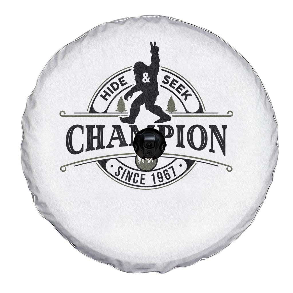 Bigfoot Lover Spare Tire Cover Hide And Seek Champion Vintage Sasquatch