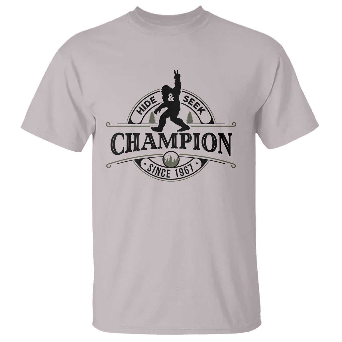 Bigfoot Lover T Shirt Hide And Seek Champion Vintage Sasquatch - Wonder Print Shop