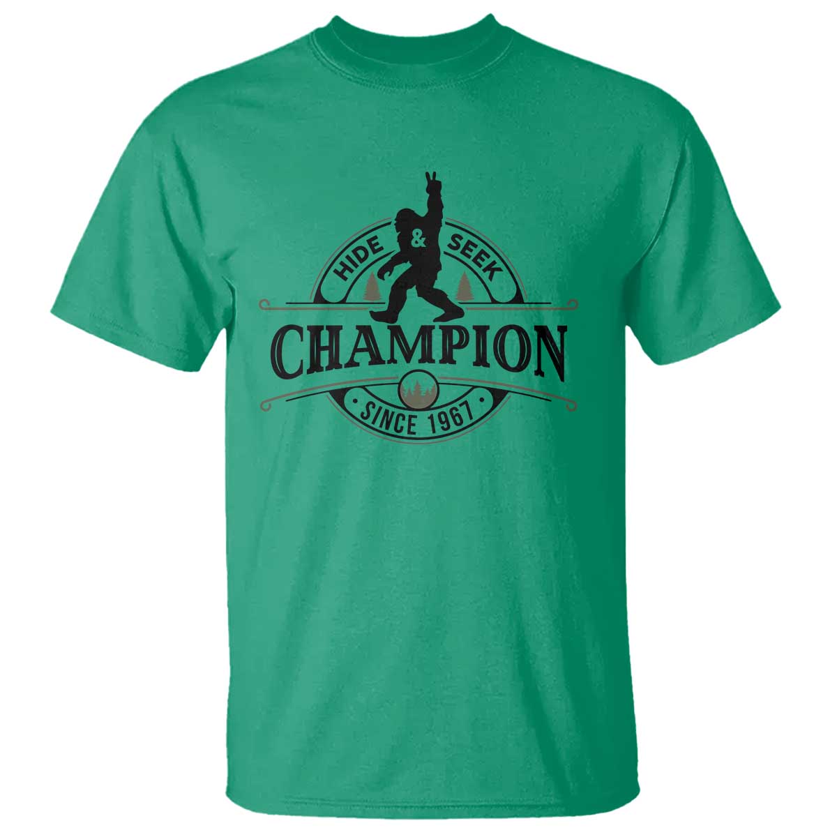 Bigfoot Lover T Shirt Hide And Seek Champion Vintage Sasquatch - Wonder Print Shop