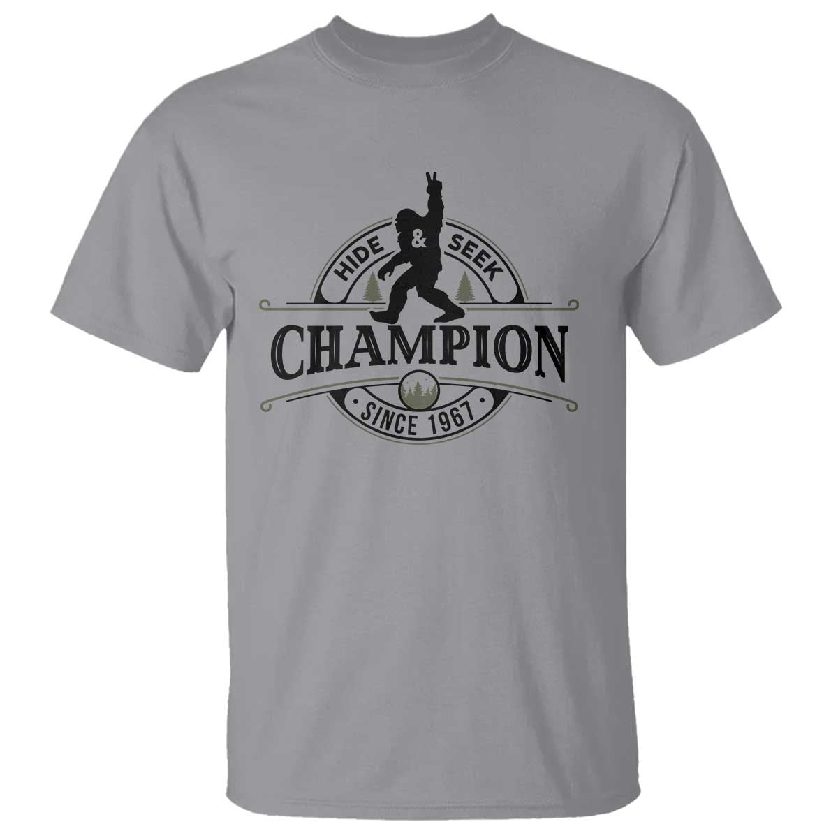 Bigfoot Lover T Shirt Hide And Seek Champion Vintage Sasquatch - Wonder Print Shop