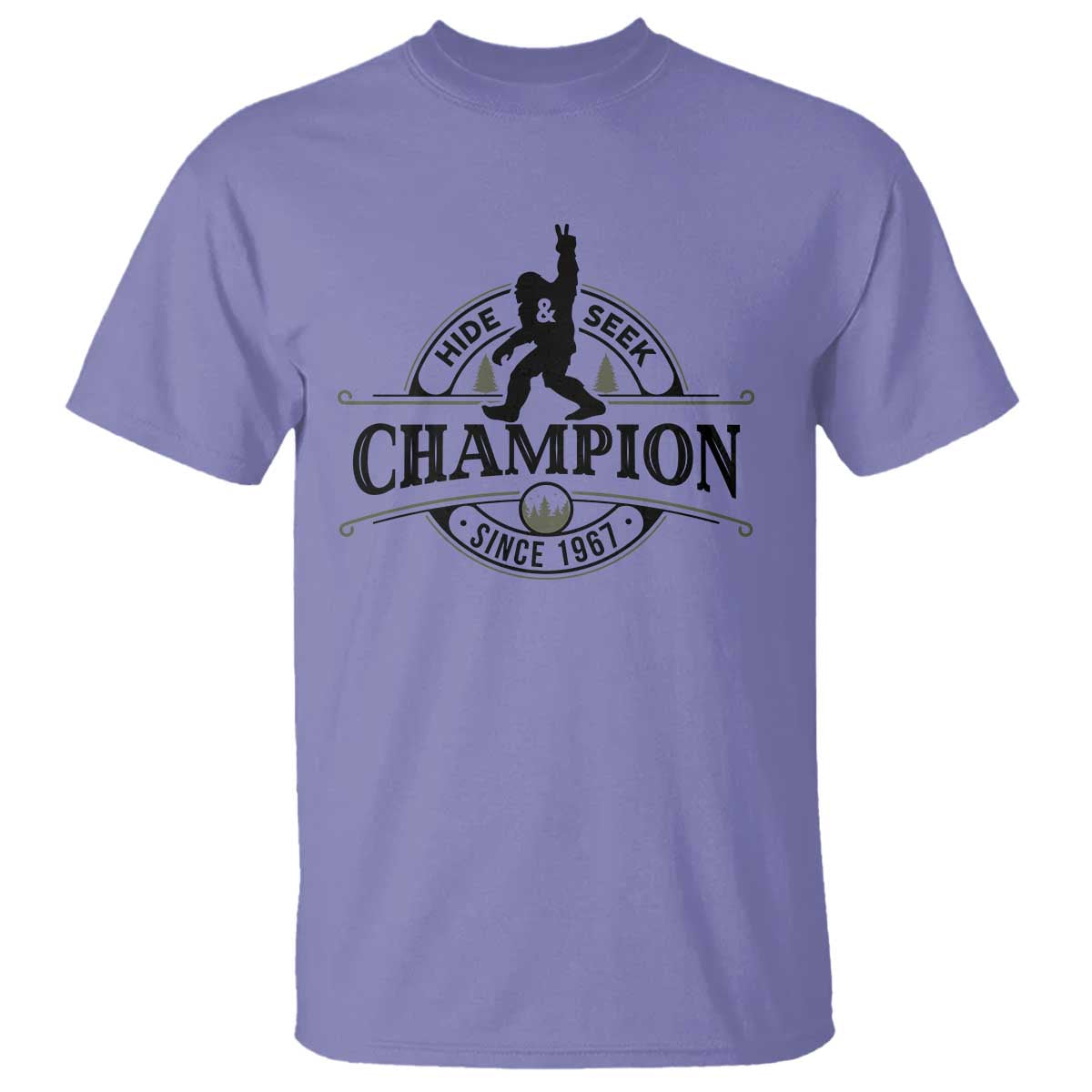 Bigfoot Lover T Shirt Hide And Seek Champion Vintage Sasquatch - Wonder Print Shop