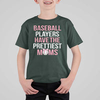 Funny Baseball T Shirt For Kid Baseball Players Have The Prettiest Moms Vintage Ribbon Ball - Wonder Print Shop