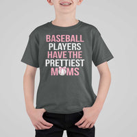 Funny Baseball T Shirt For Kid Baseball Players Have The Prettiest Moms Vintage Ribbon Ball - Wonder Print Shop
