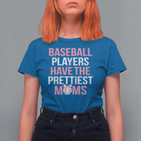 Funny Baseball T Shirt For Women Baseball Players Have The Prettiest Moms Vintage Ribbon Ball - Wonder Print Shop