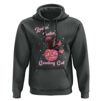 Funny Rootin Tootin Cowboy Cat Hoodie Western Hat Cute Black Kitten Cowgirls - Wonder Print Shop