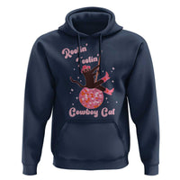 Funny Rootin Tootin Cowboy Cat Hoodie Western Hat Cute Black Kitten Cowgirls - Wonder Print Shop