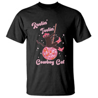 Funny Rootin Tootin Cowboy Cat T Shirt Western Hat Cute Black Kitten Cowgirls - Wonder Print Shop