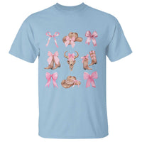 Cowgirl Coquette T Shirt Pink Bow Cowboy Hat Boots Western Country - Wonder Print Shop