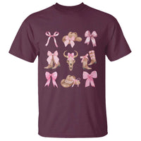 Cowgirl Coquette T Shirt Pink Bow Cowboy Hat Boots Western Country - Wonder Print Shop
