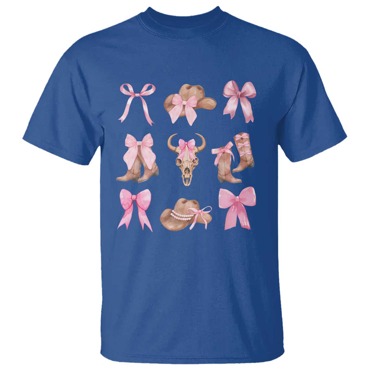 Cowgirl Coquette T Shirt Pink Bow Cowboy Hat Boots Western Country - Wonder Print Shop
